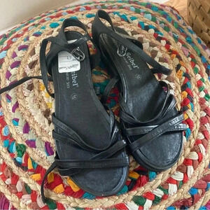 Josef Seibel black sandals